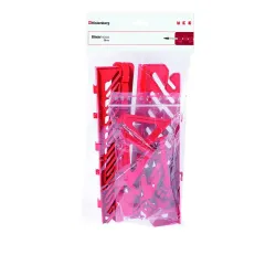 Кронштейн, 20 см x 32 см x 2 см, красный цв.