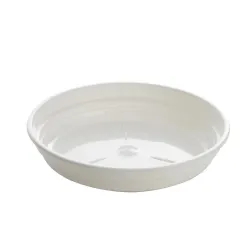 Lėkštelė vazonui Uniplastex UPO13, balta sp., 13 cm