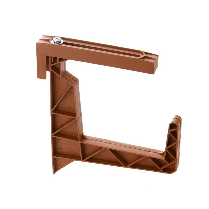 Puķu poda turētājs Uniplastex, plastmasa, brūna krās.