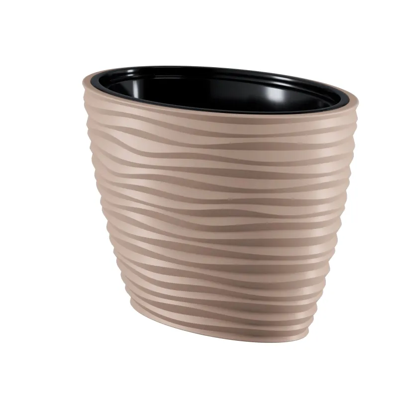 Puķu pods Form Plastic Sahara 3115-051, plastmasa, gaiši brūna