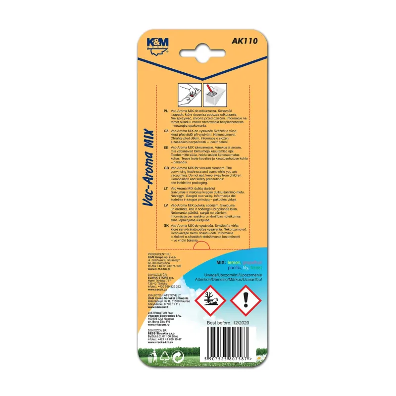 Aromatizators putekļu sūcējam universal