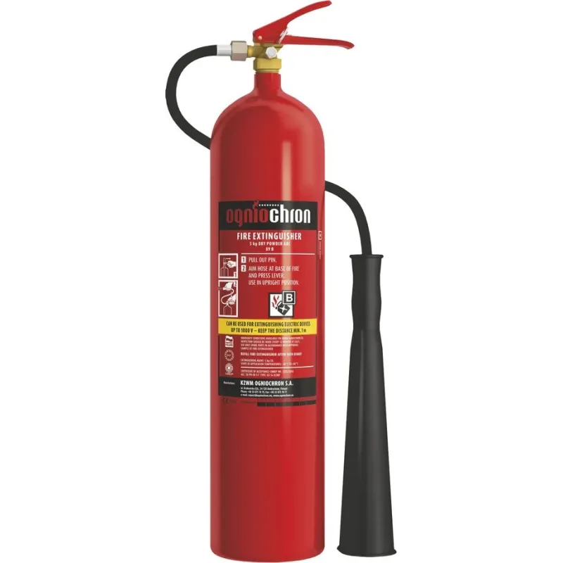 Ugunsdzēšamais aparāts, ogļskābais, 5 kg, B