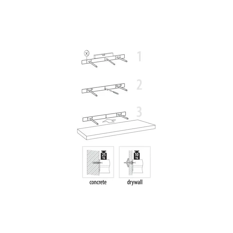 Plaukts velano 65054fs we24-24 235x235mm