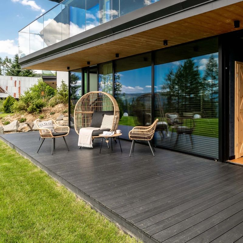 Lampa piest.faro gu10 ip65 melna