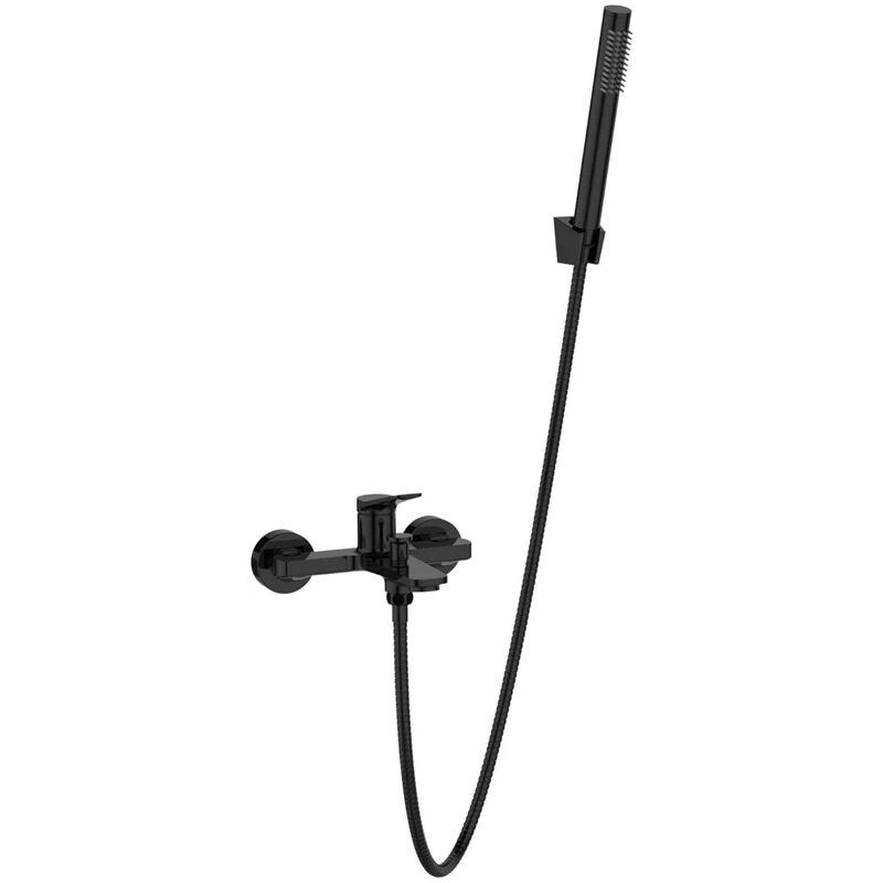 Vannas maisītājs ar dušas komplektu Invena Nestos BW-97-004-V, melna