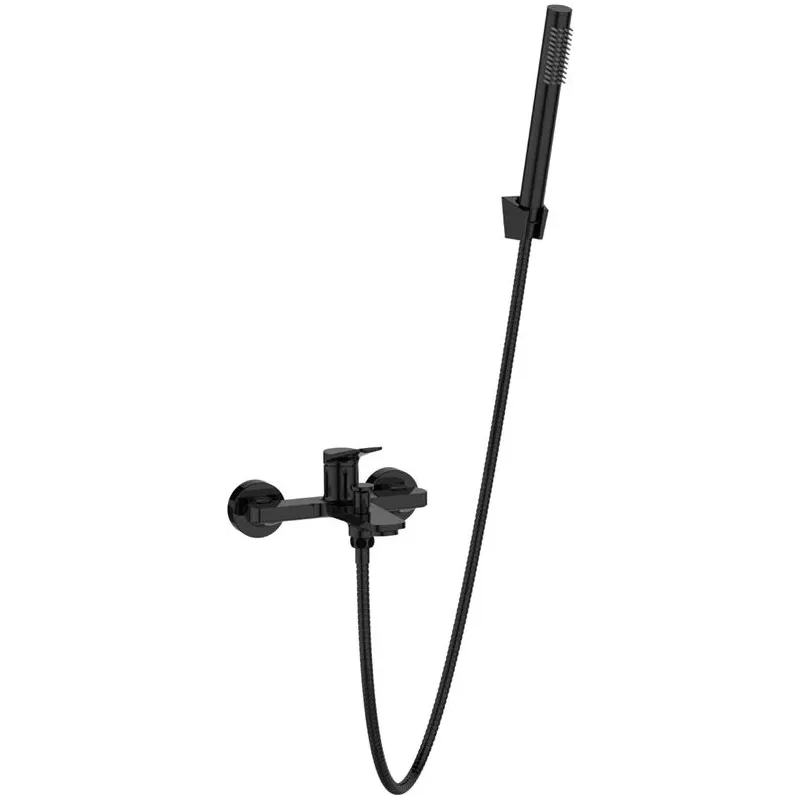 Vannas maisītājs ar dušas komplektu Invena Nestos BW-97-004-V, melna