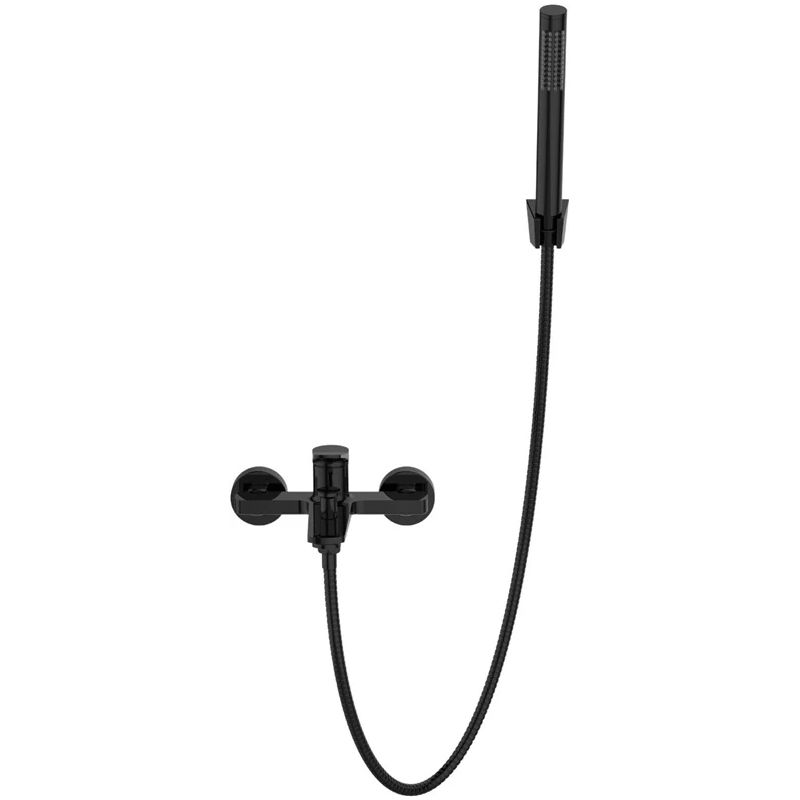 Vonios maišytuvas su dušo komplektu Invena Nestos BW-97-004-V, juoda sp.