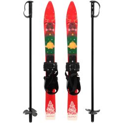 Slēpju komplekts bērniem atom sarkans