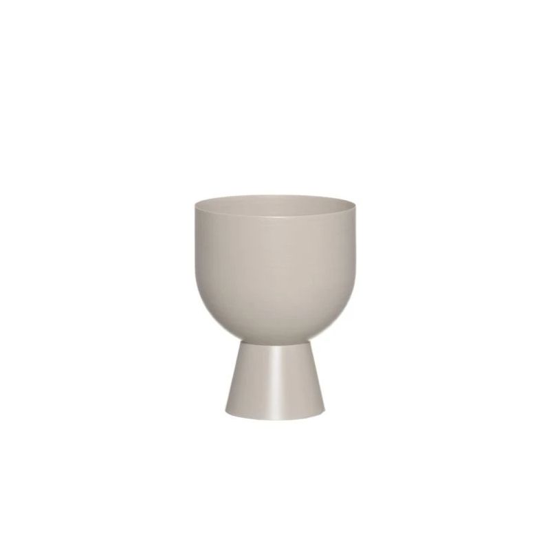 Puķu pods nala gaiši pelēks 16cm