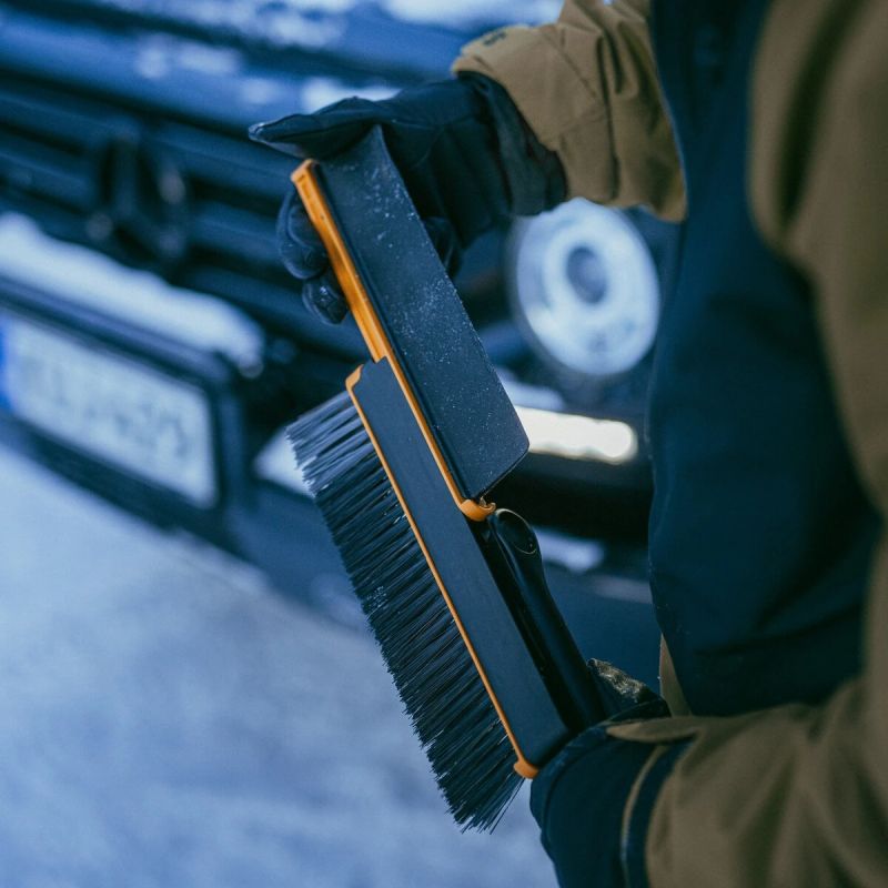 X-series pagriežama automobiļa sniega birste ar skrāpi, teleskopiska