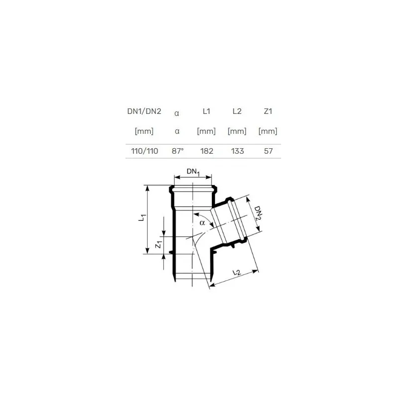 Trejgabals iekšējais d110-110x90 pp