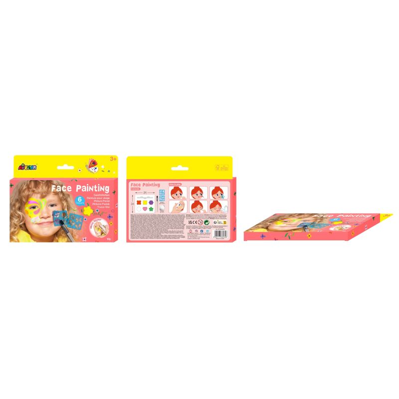 AVENIR Комплект для рисования на лице с трафаретами