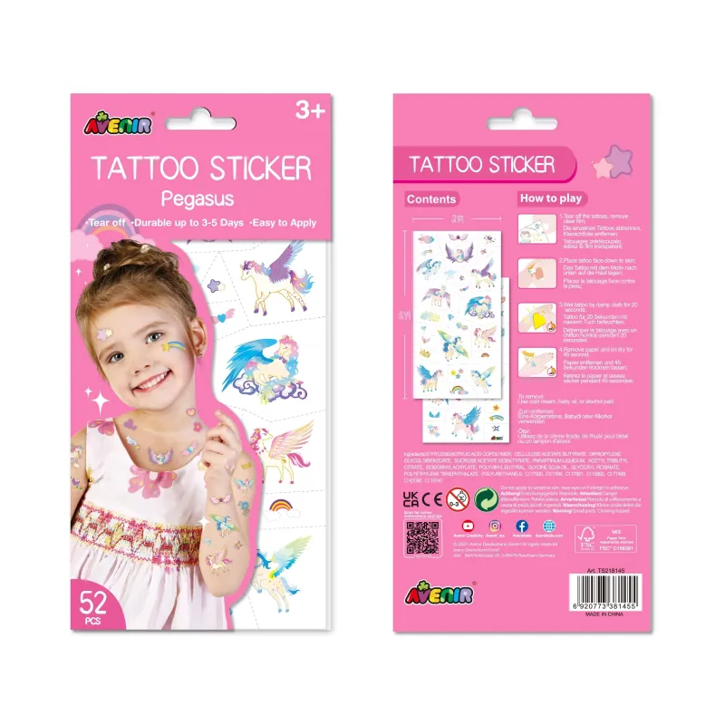 AVENIR Tetovējumu uzlīmes: Pēgass