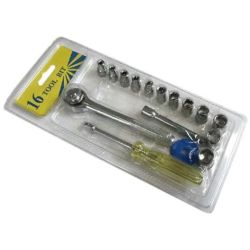 Sukimo įrankių rinkinys TD6000. 4-13 mm. 1-4. 16 vnt.