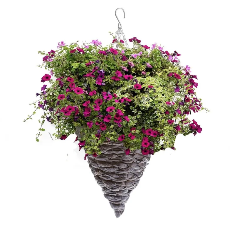 Karināmais puķu pods Garden Center NHBN412, koks-dabiskās šķiedras, brūna krās.