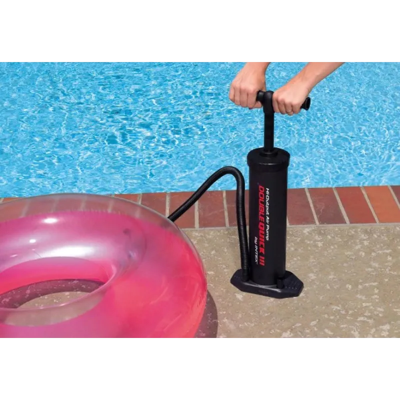 Rokas sūknis Intex 68615, melna krās., 20.3 cm x 12.1 cm x 48.3 cm