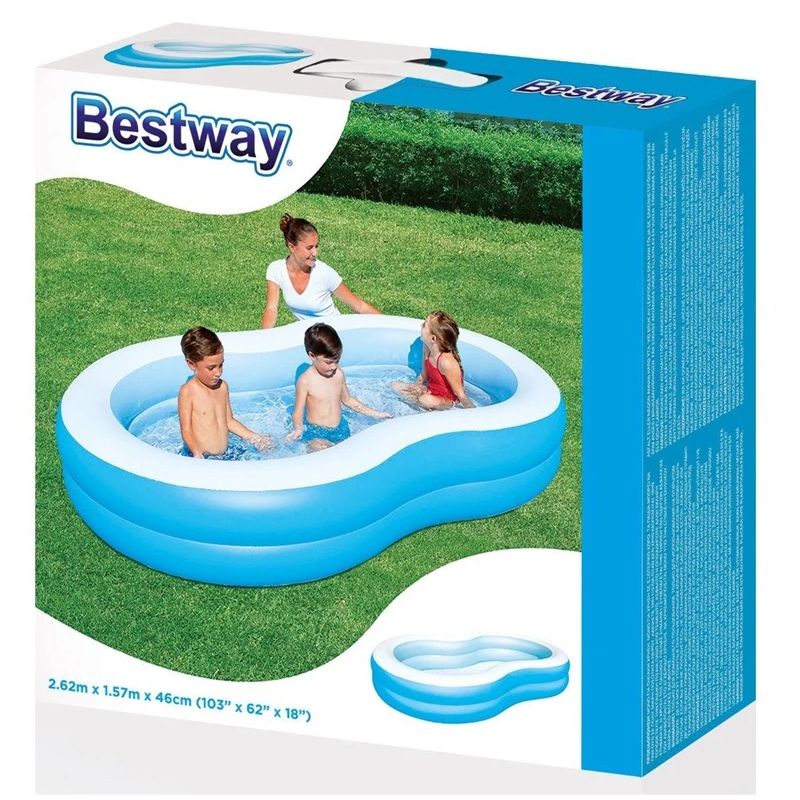 Bestway ģimenes baseins Big Lagoon, 262x157x46 cm