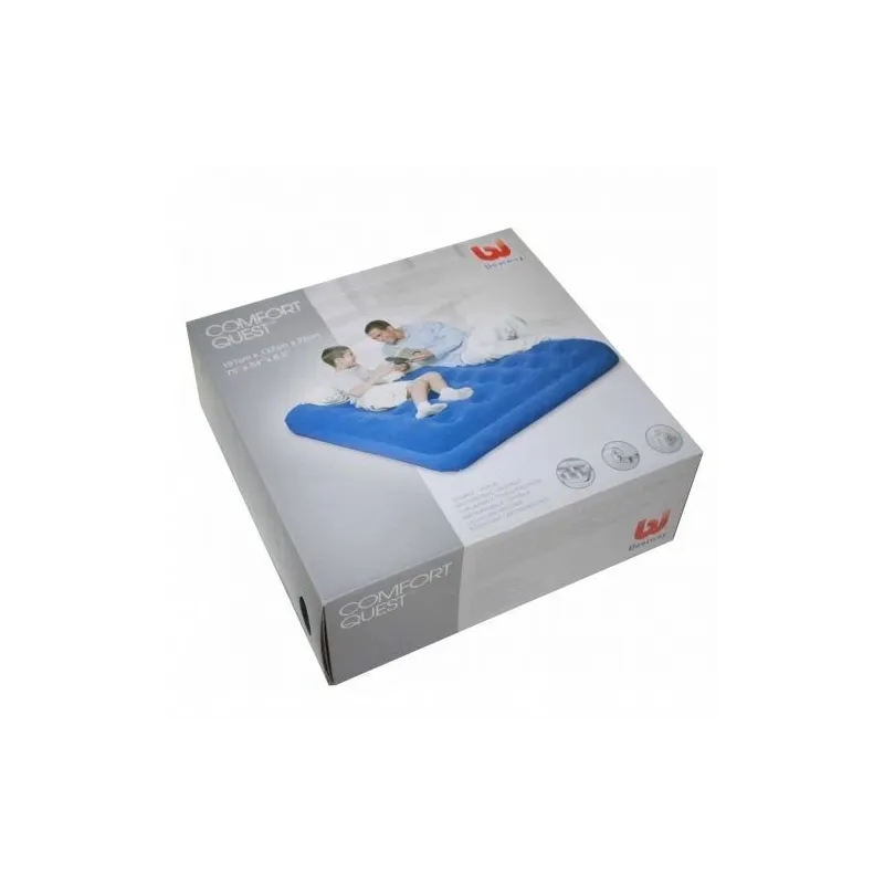 Piepūšams matracis Bestway 67002, zila krās., 191 cm x 137 cm x 22 cm