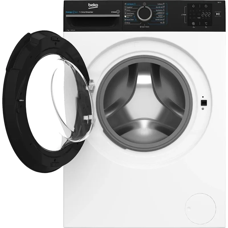 Veļas mašīna Beko BM3WFSU37213WPBB, 7 kg, balta