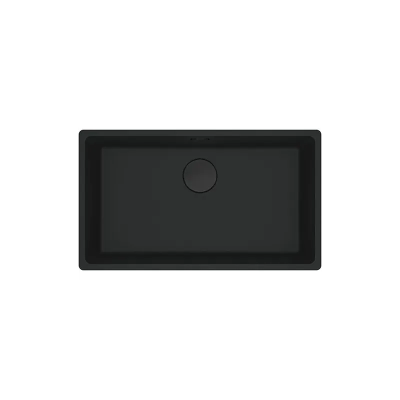 Virtuves izlietne Franke Maris 125.0683.235, granīts, 72 cm x 43.3 cm x 20 cm, matēta melna krās.