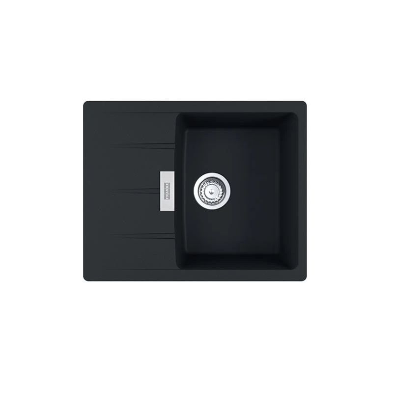 Virtuves izlietne Franke Centro, granīts, 62 cm x 50 cm x 20 cm, matēts melns