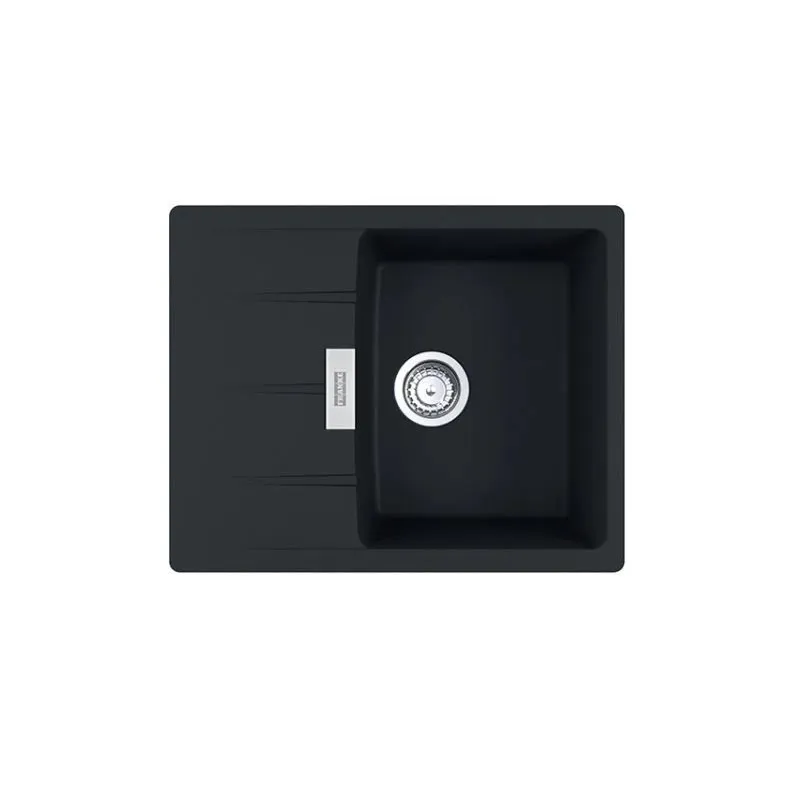 Virtuves izlietne Franke Centro, granīts, 62 cm x 50 cm x 20 cm, matēts melns