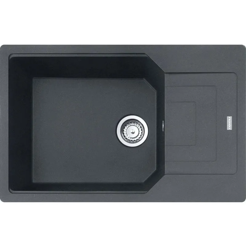 Virtuves izlietne Franke Urban UBG 611-78XL, granīts, 78 cm x 50 cm x 22 cm, onyx
