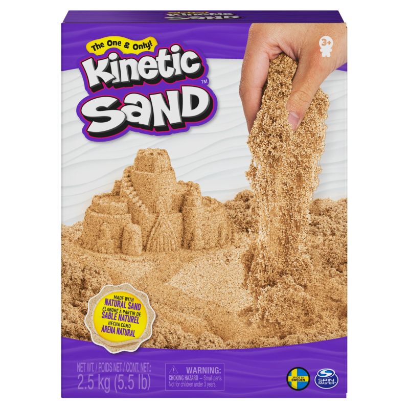 KINETIC SAND Kinētiskās smiltis, brūnas 2,5 kg