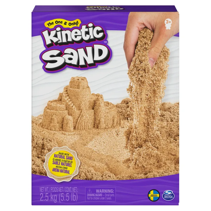 KINETIC SAND Kinētiskās smiltis, brūnas 2,5 kg