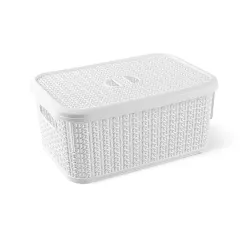 Basket 6l knit m-066 white