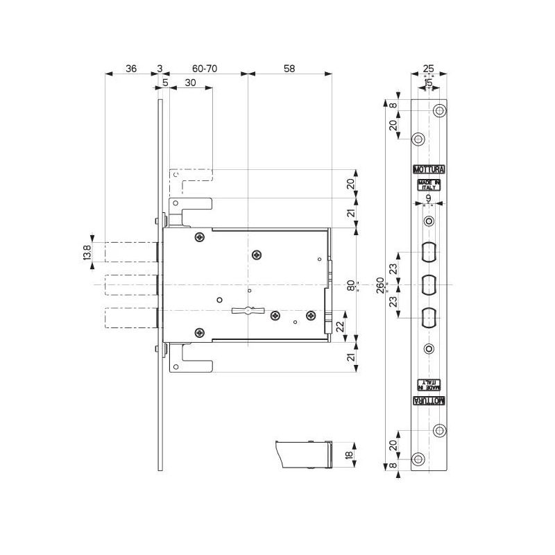 Slēdzene iesprauž.labā 40.805s