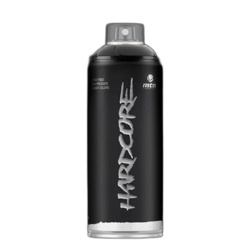 Krāsu aerosoli Montana Hardcore, preču zīmes, melna krās., 0.4 l