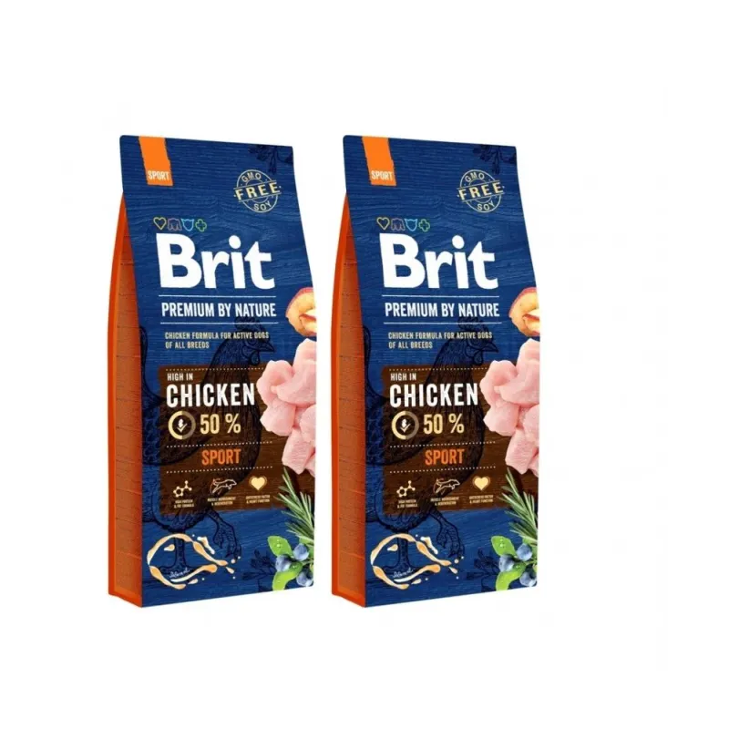 Sausā suņu barība Brit Premium By Nature Adult L Chicken, 15 kg