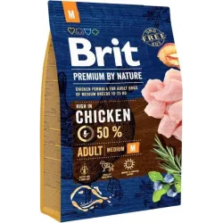 Сухой корм для собак Brit Premium By Nature Adult Medium, 3 кг