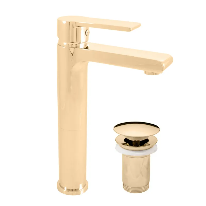 Izlietņu jaucējkrāns Domoletti Colorado DCO131.5Z, zelta krās.