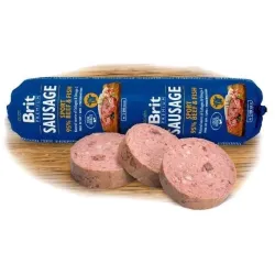 Влажный корм для собак Brit Premium Beef & Fish Sausage, говядина-рыба, 0.8 кг