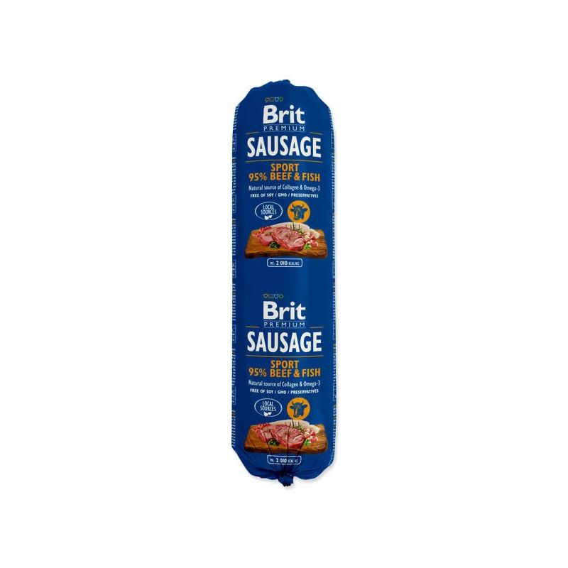 Märg koeratoit Brit Premium Beef & Fish Sausage, veiseliha-kalaliha, 0.8 kg