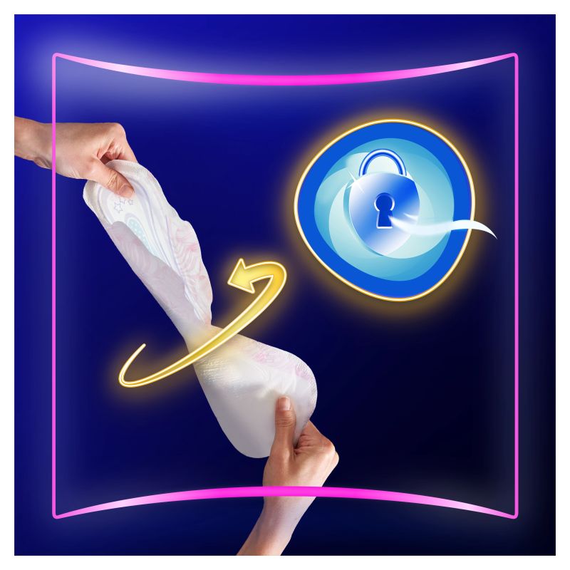 Always Platinum Secure Night Extra Size 5 Higiēniskās Paketes Ar Spārniņiem, 8 gab