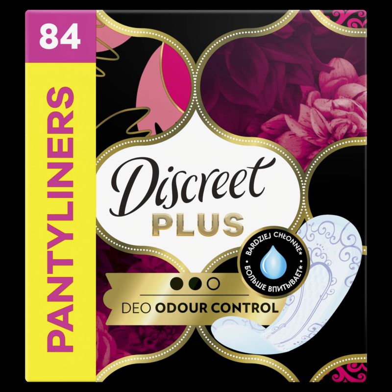 Discreet Protective Odour Control Plus Biksīšu Ieliktnīši, 84 gab