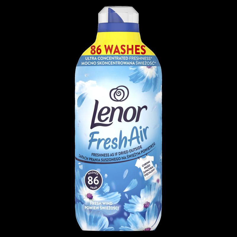 LENOR Veļas Mīkstinātājs Fresh Wind 1.204 L ,86 Mazgāšanas Reizēm,