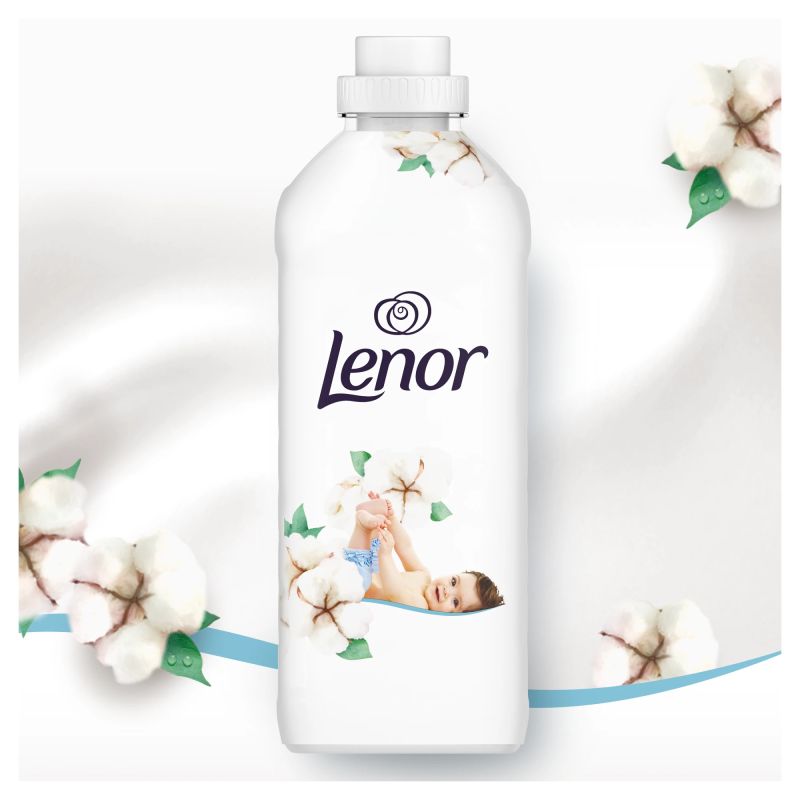 LENOR Veļas Mīkstinātājs Sensitive Cotton Fresh 2 x 1.239 L ,118 Mazgāšanas Reizēm,