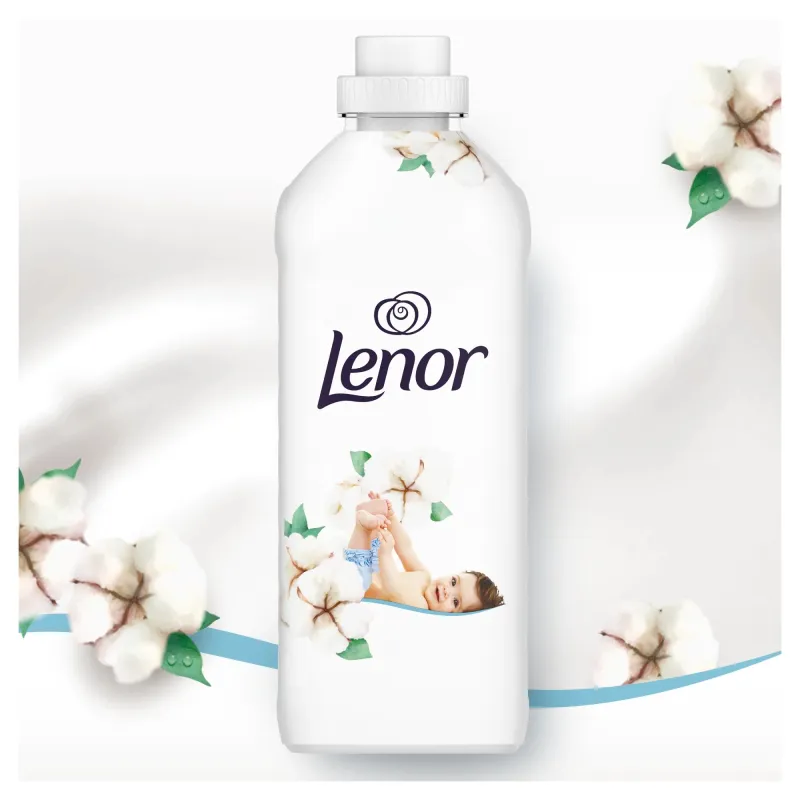 LENOR Fabric Enhancer Sensitive Cotton Fresh 2 x 1.239 L ,118 Washes,
