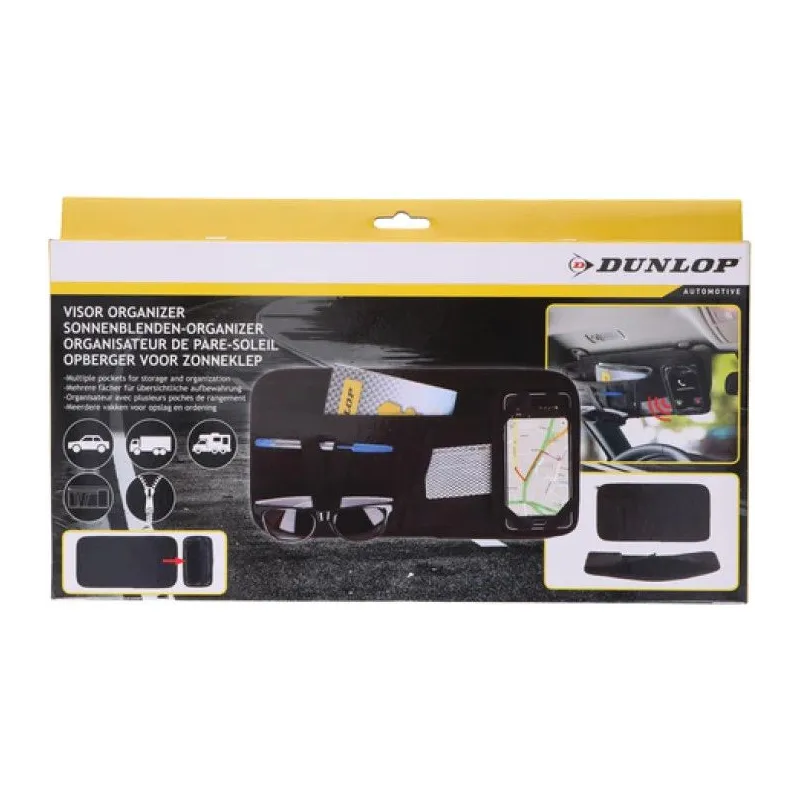 Organizators Dunlop, 37 cm x 21 cm, melna krās.