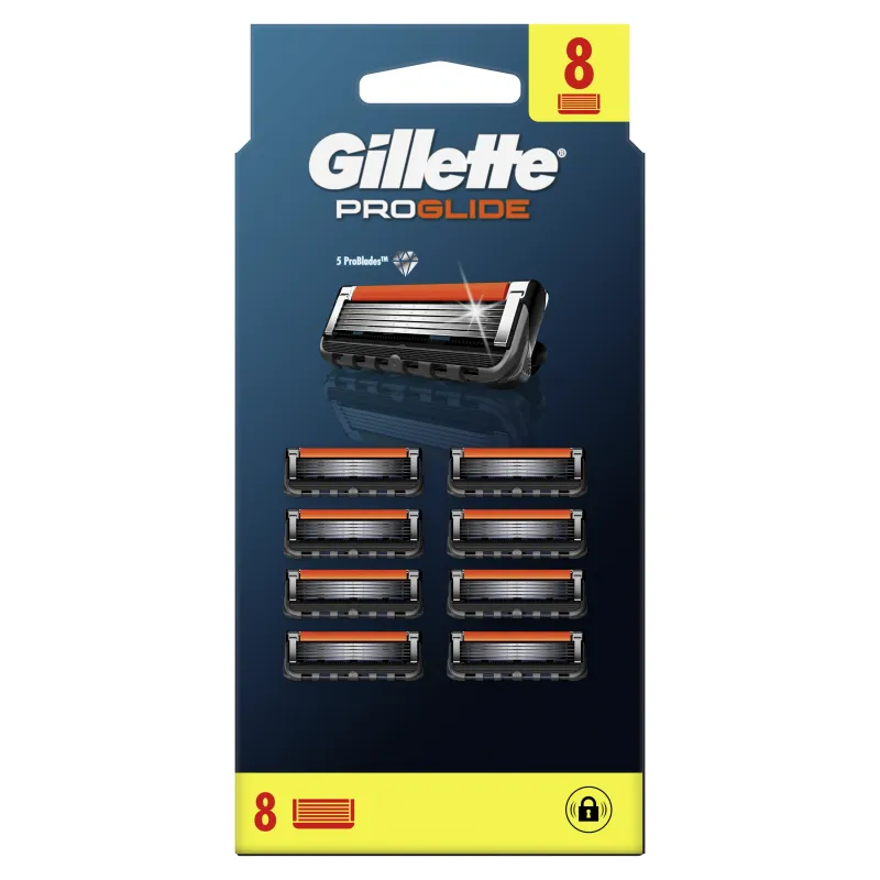 Gillette Fusion ProGlide Skuvekļa Rezerves Asmeņi Vīriešiem 8 gab