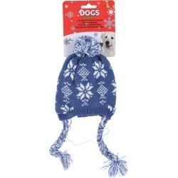 Cepure sunim ziemassvētki sarkana zila