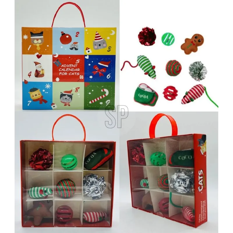 Rotaļlieta kaķim, sarkana