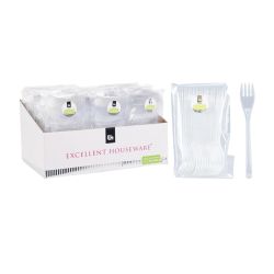 Plastmasas dakšu kompl. 25gab 17.5cm