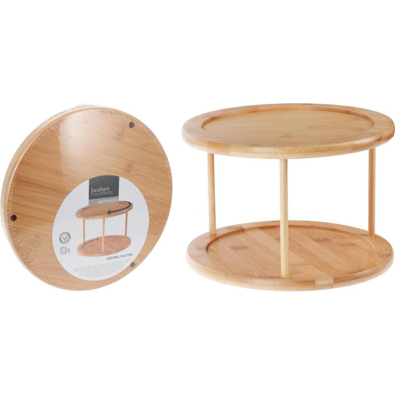 Paplāte rotējoša bambusa divdaļīgs d25cm