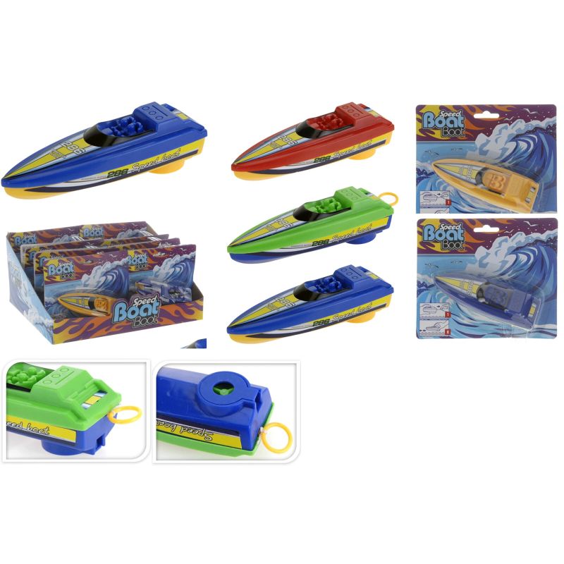 Rotaļlieta vannas uzvelkama laiva 13 cm