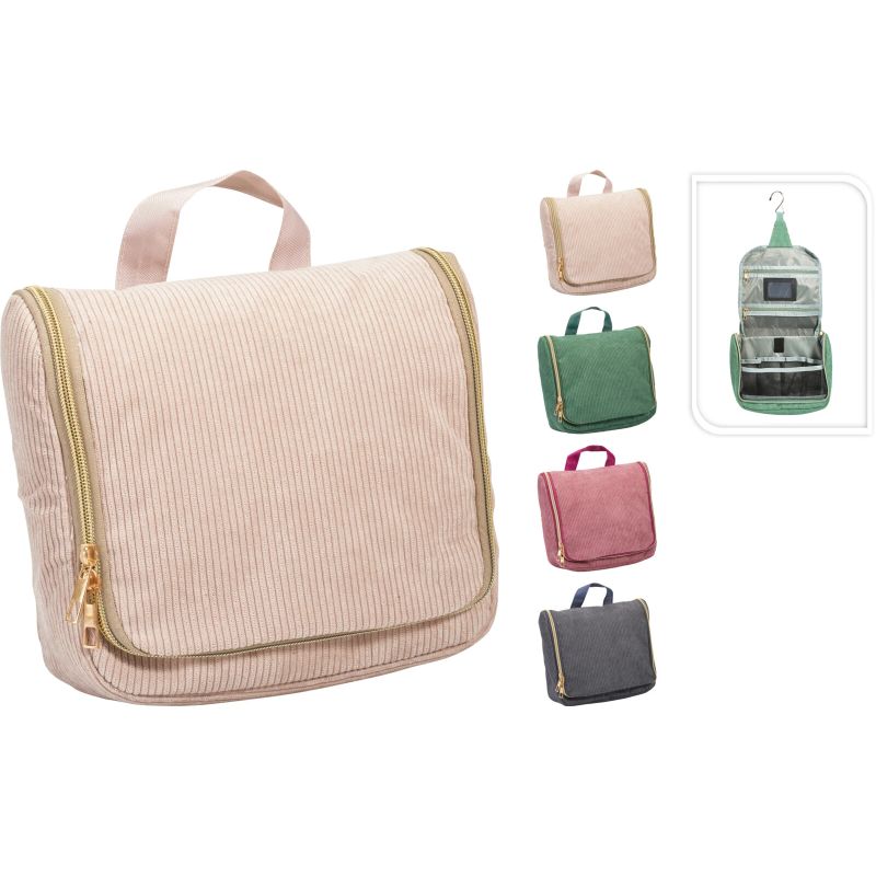 Kosmēt. somiņa ar rok. velveta 26x6x22cm